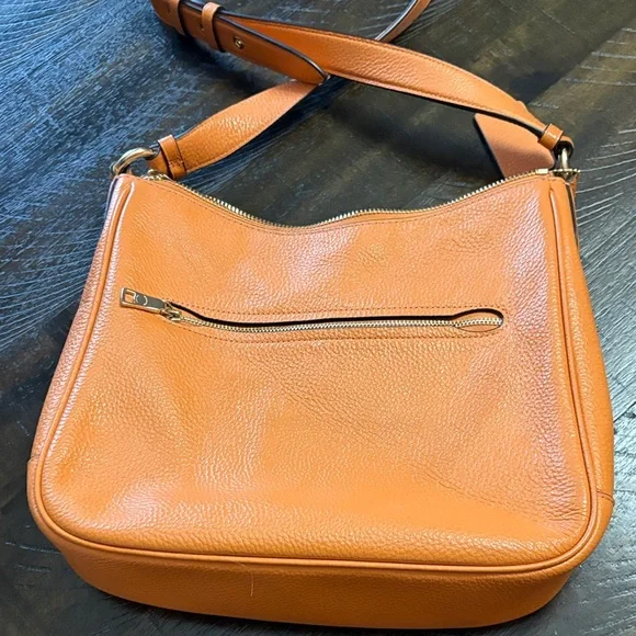Coach Tangerine/Orange Leather Handbag - Picture 7 of 8